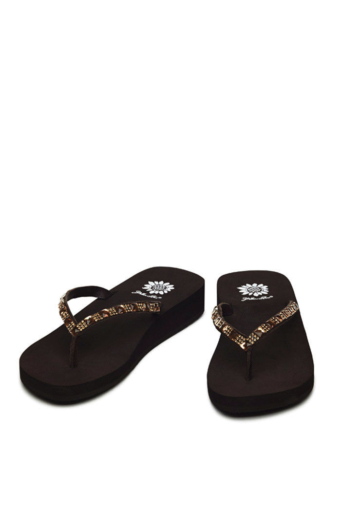 Jewel Flip-Flop in Brown