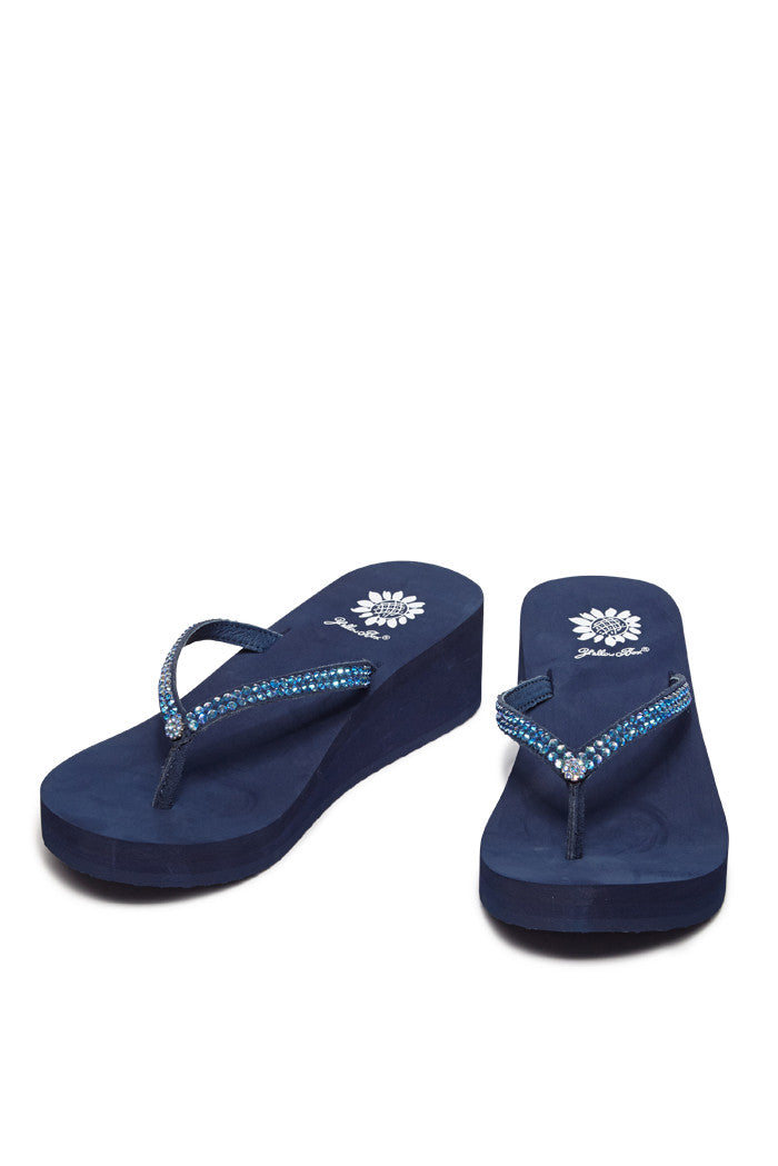 Custard Flip-Flop in Blue