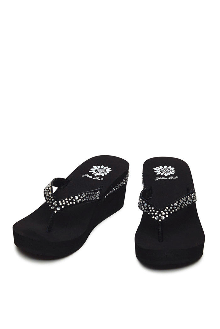 Everett Wedge Flip-Flop in Black