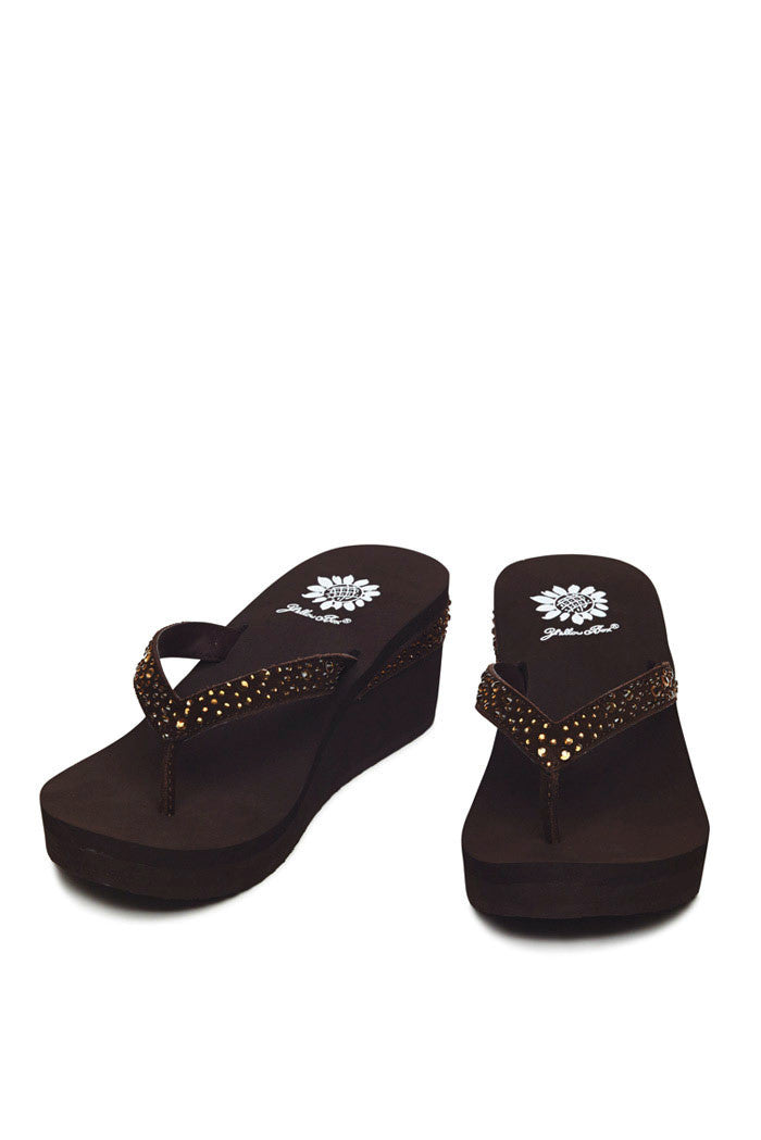 Everett Wedge Flip-Flop in Brown