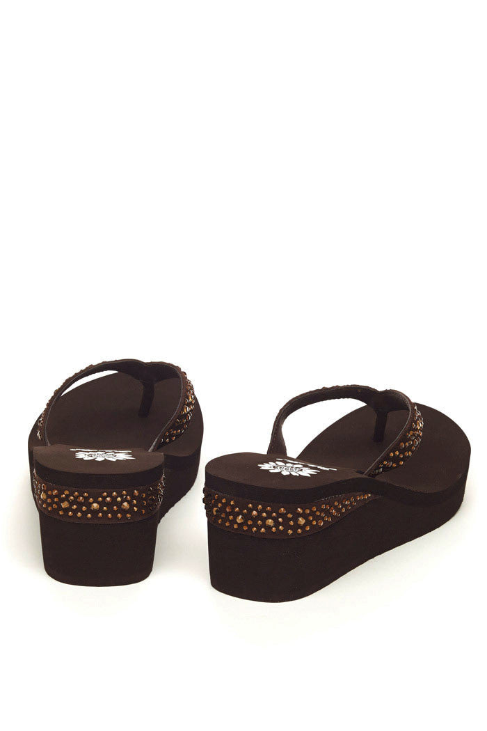 Everett Wedge Flip-Flop in Brown