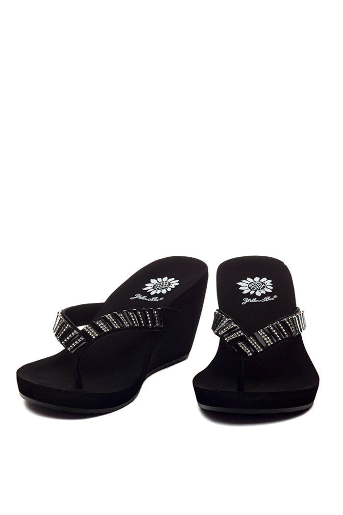 Shawnee Wedge Flip-Flop in Black