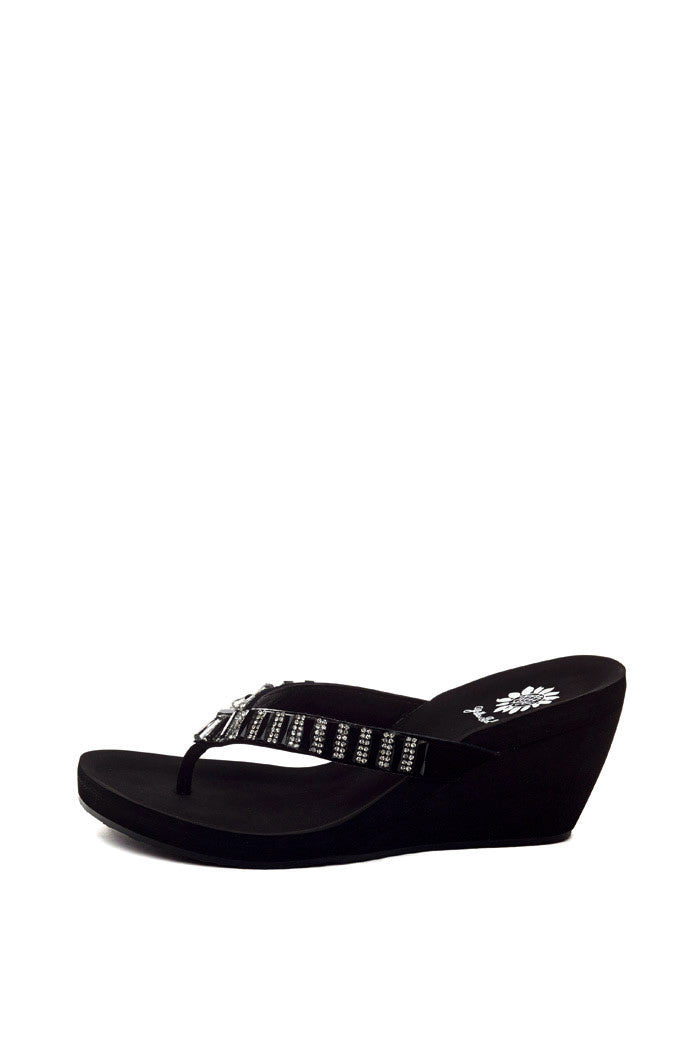 Shawnee Wedge Flip-Flop in Black