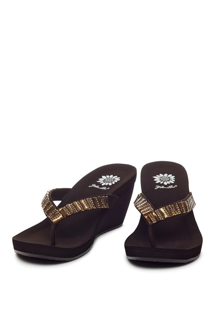 Shawnee Wedge Flip-Flop in Brown