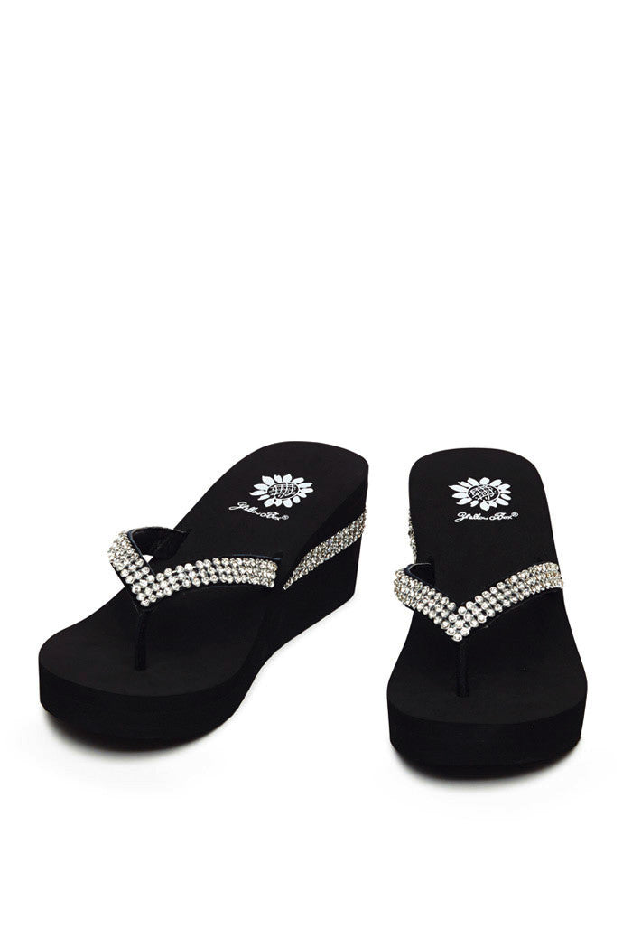 Wise Wedge Flip-Flop in Black