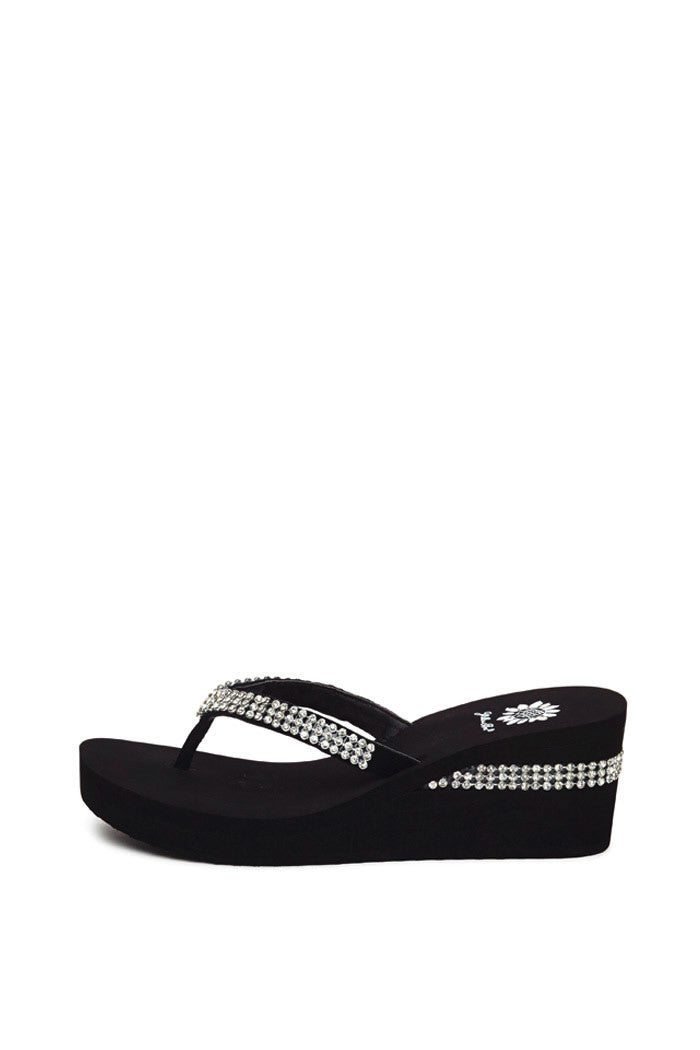 Wise Wedge Flip-Flop in Black