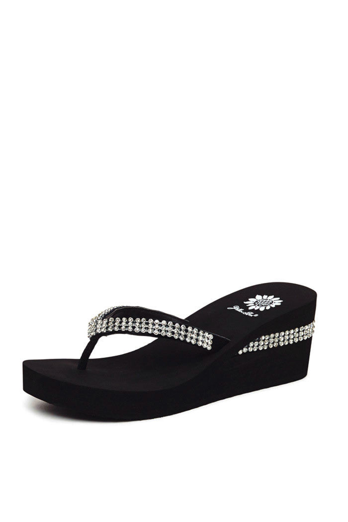 Wise Wedge Flip-Flop in Black