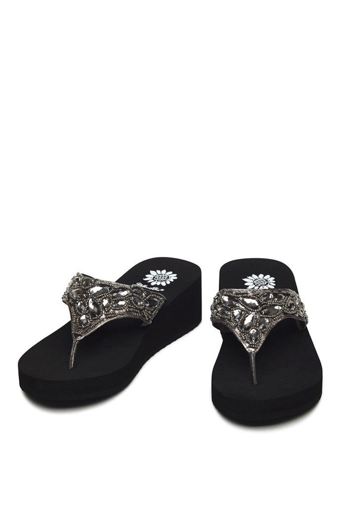 Yarna Flip-Flop in Pewter