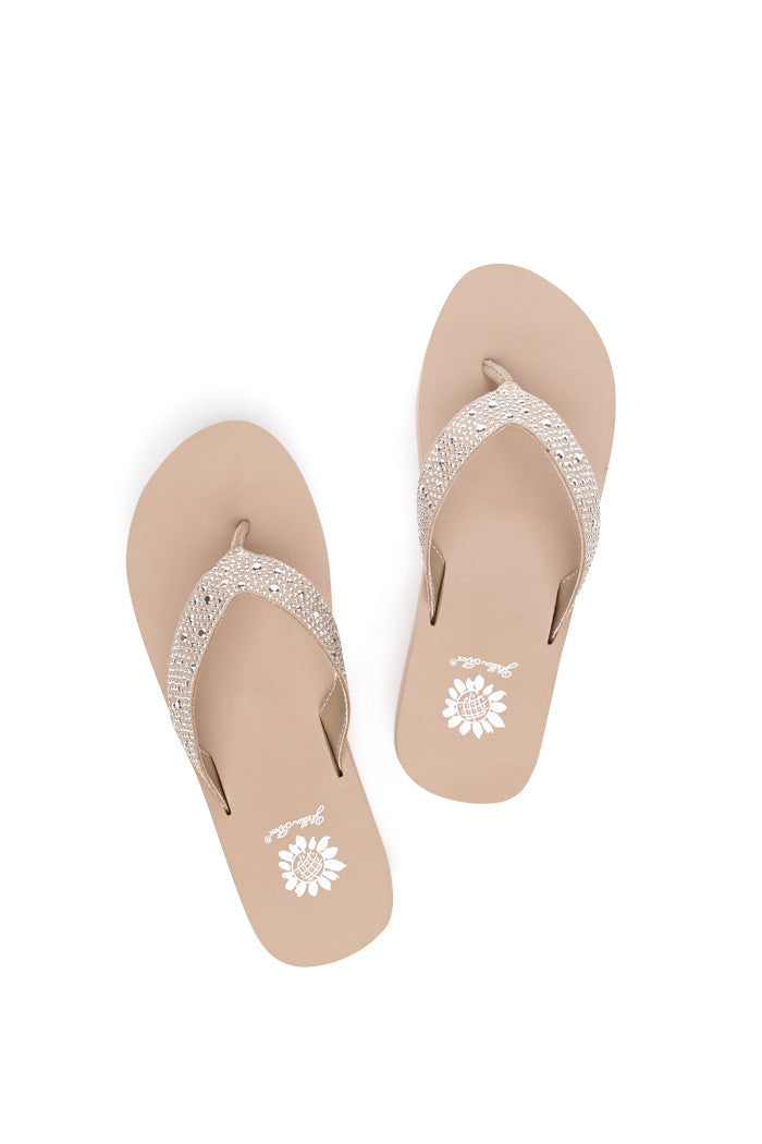 Africa Flip-Flop in Taupe