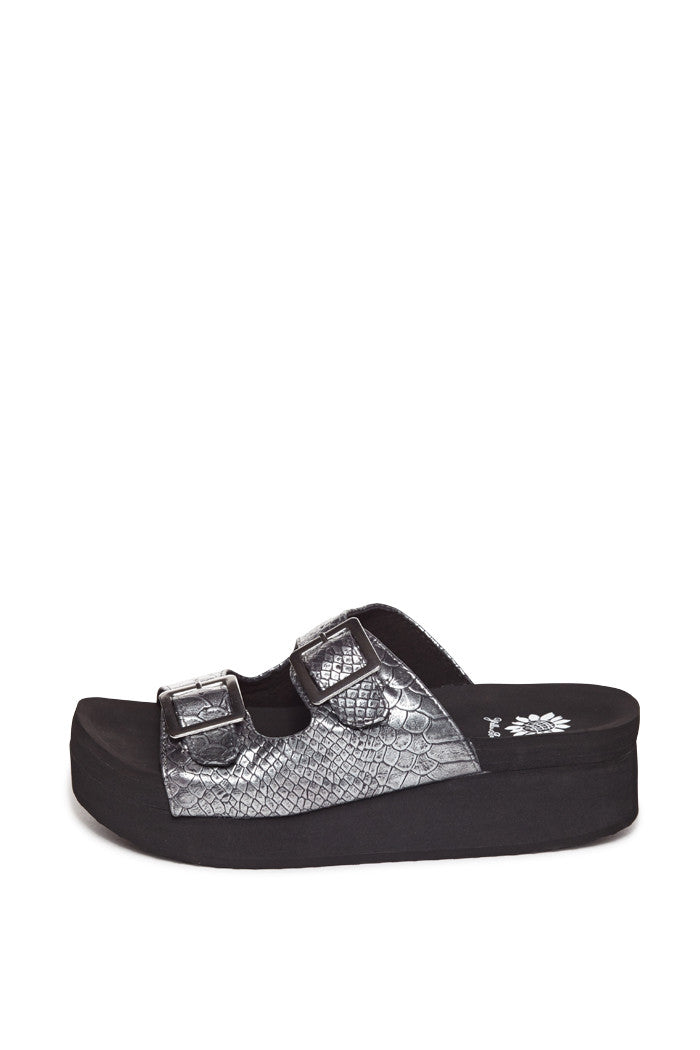 Hemera Platform Sandal in Pewter