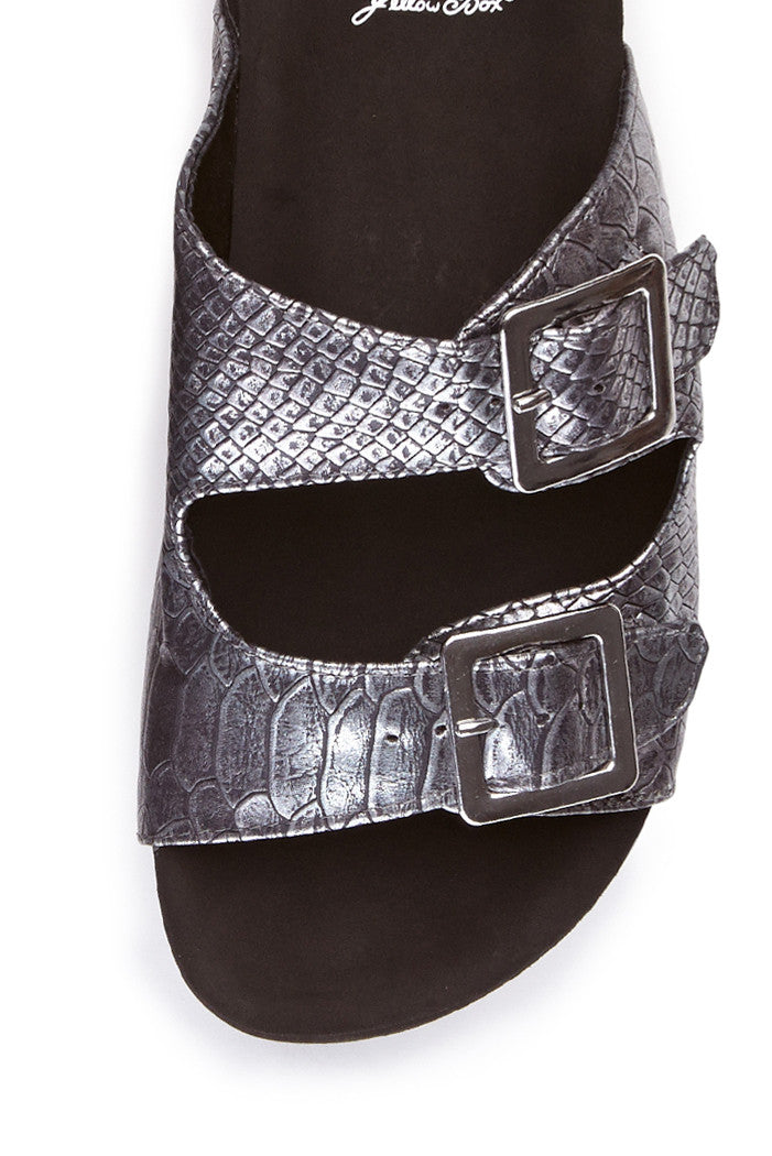 Hemera Platform Sandal in Pewter