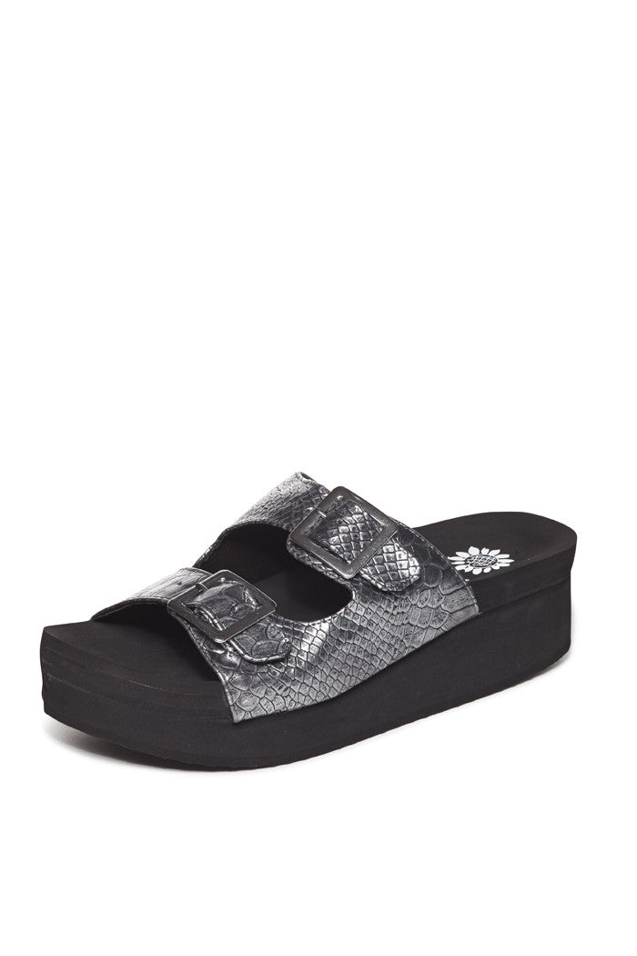 Hemera Platform Sandal in Pewter