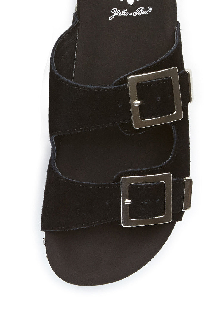 Khloe Platform Sandal in Black