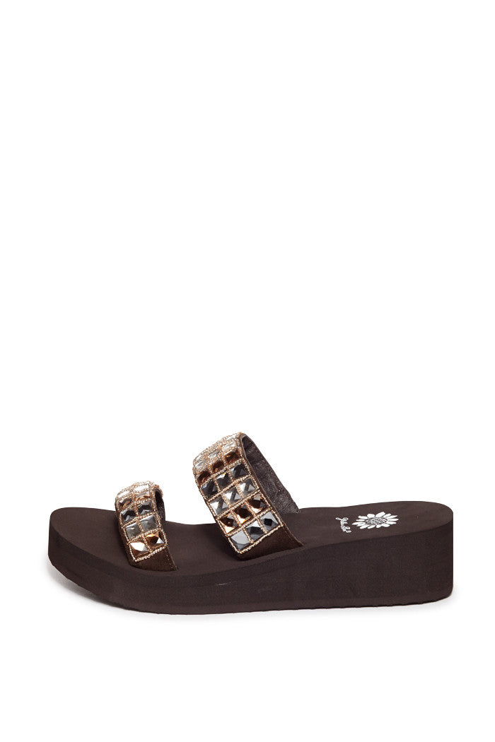 Madelyn Platform Sandal in Brown