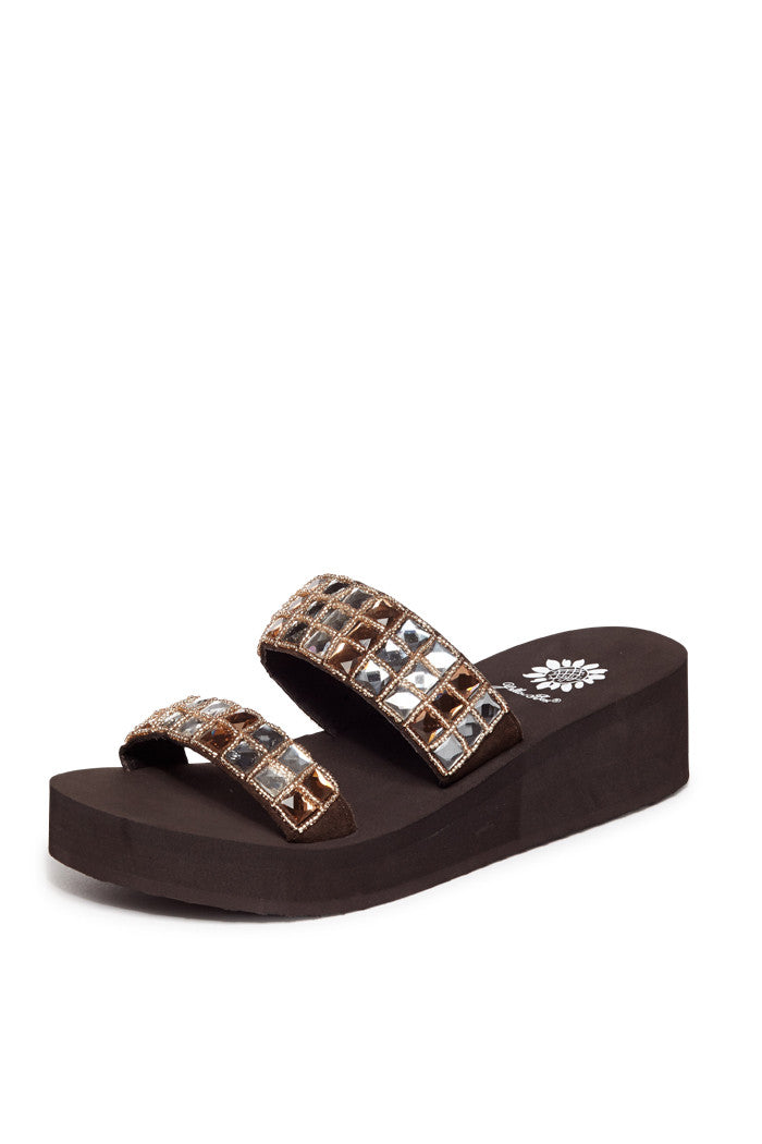 Madelyn Platform Sandal in Brown