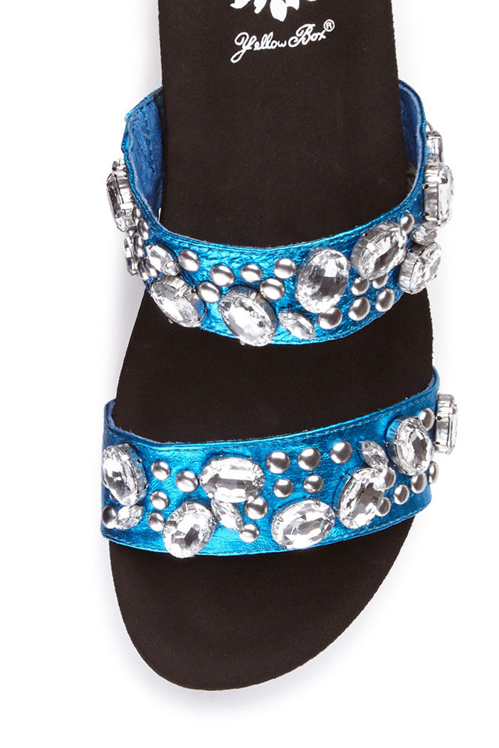 Maxine Platform Sandal in Blue