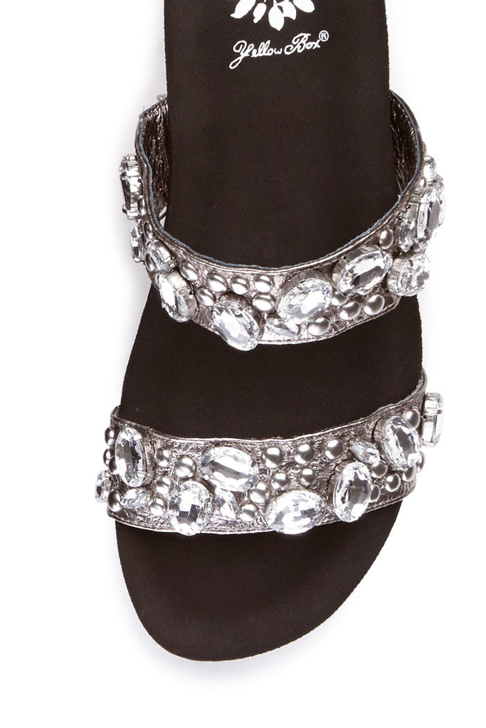 Maxine Platform Sandal in Pewter