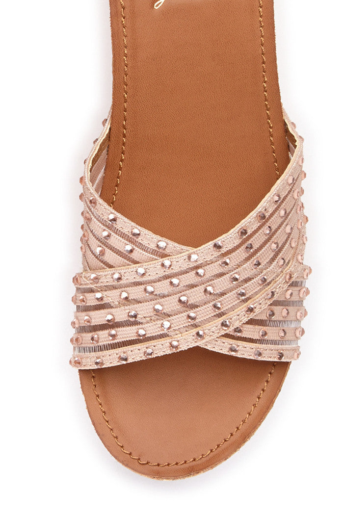 Sophia Wedge in Blush