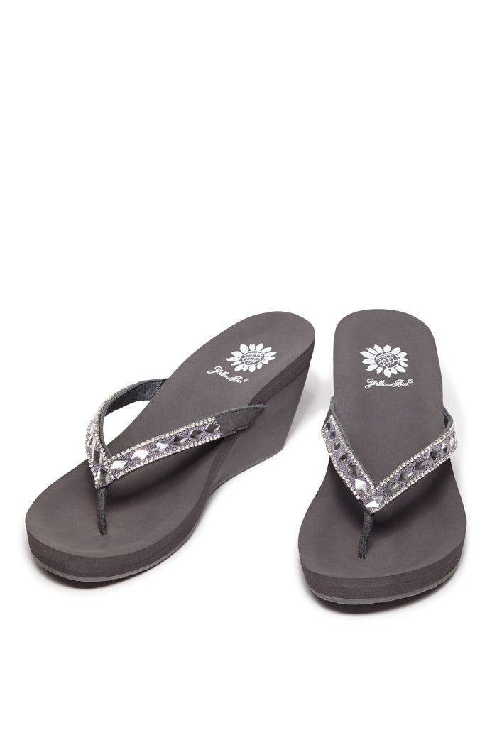 Tanami Wedge Flip-Flop in Gray