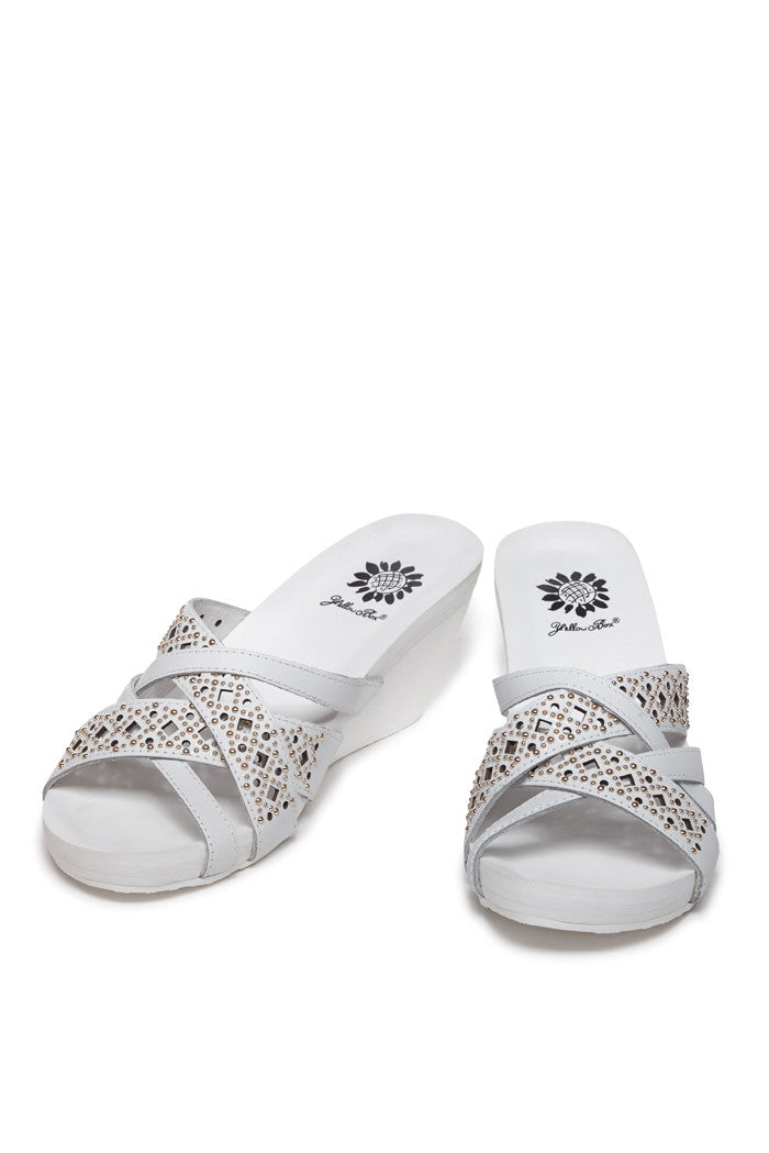 Tara Wedge Flip-Flop in White