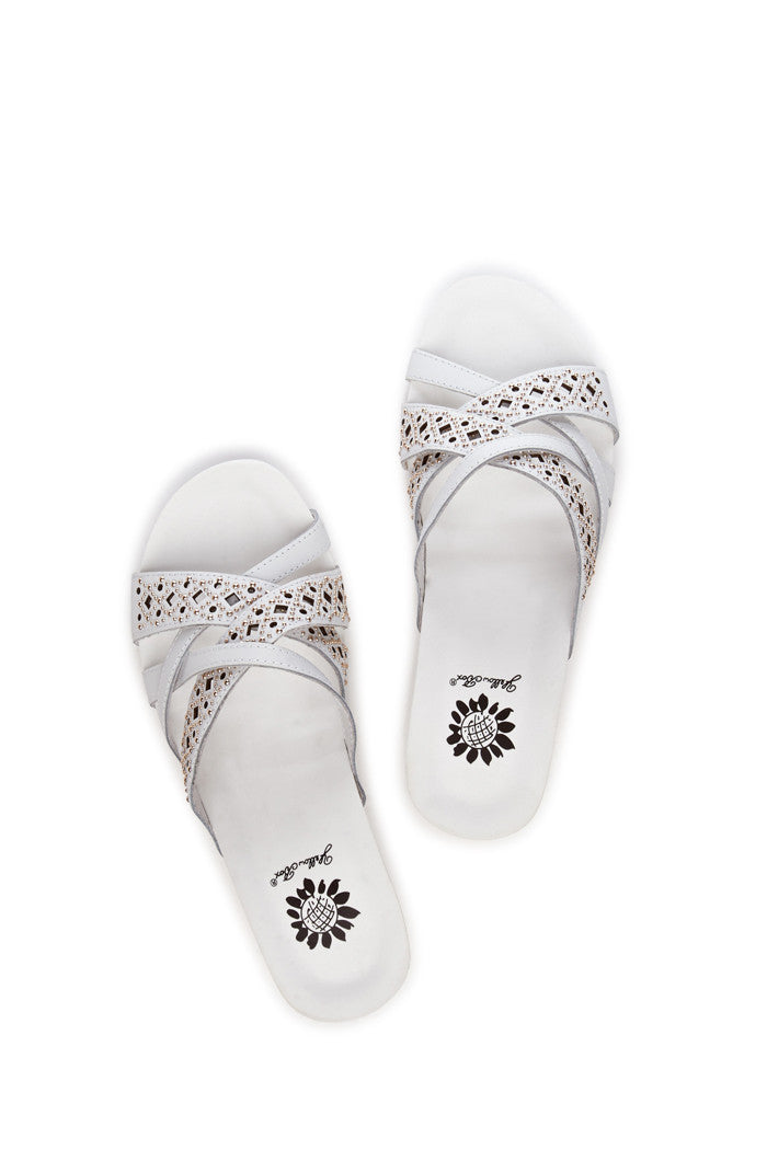 Tara Wedge Flip-Flop in White