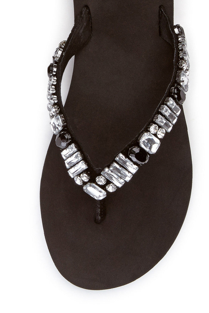 Veruka Flip-Flop in Black Clear