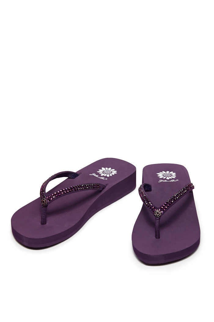 Jello Flip-Flop in Aubergine