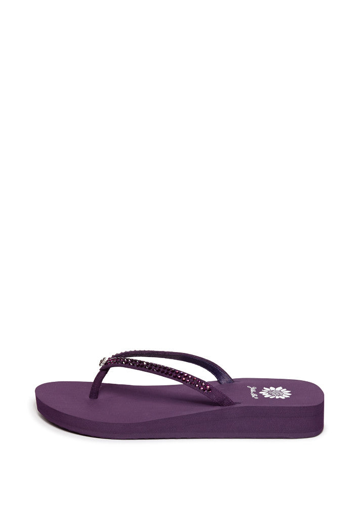 Jello Flip-Flop in Aubergine