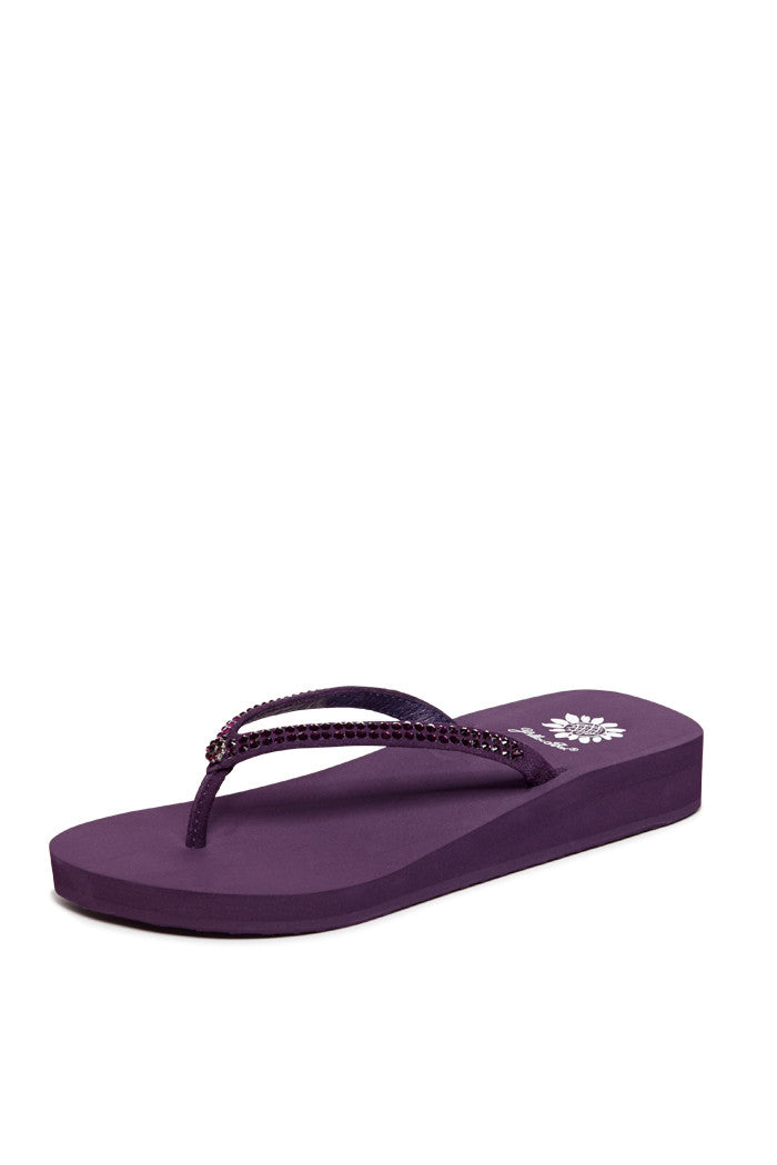 Jello Flip-Flop in Aubergine