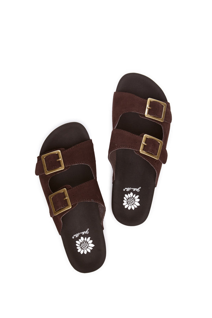 Birk Platform Sandal in Brown