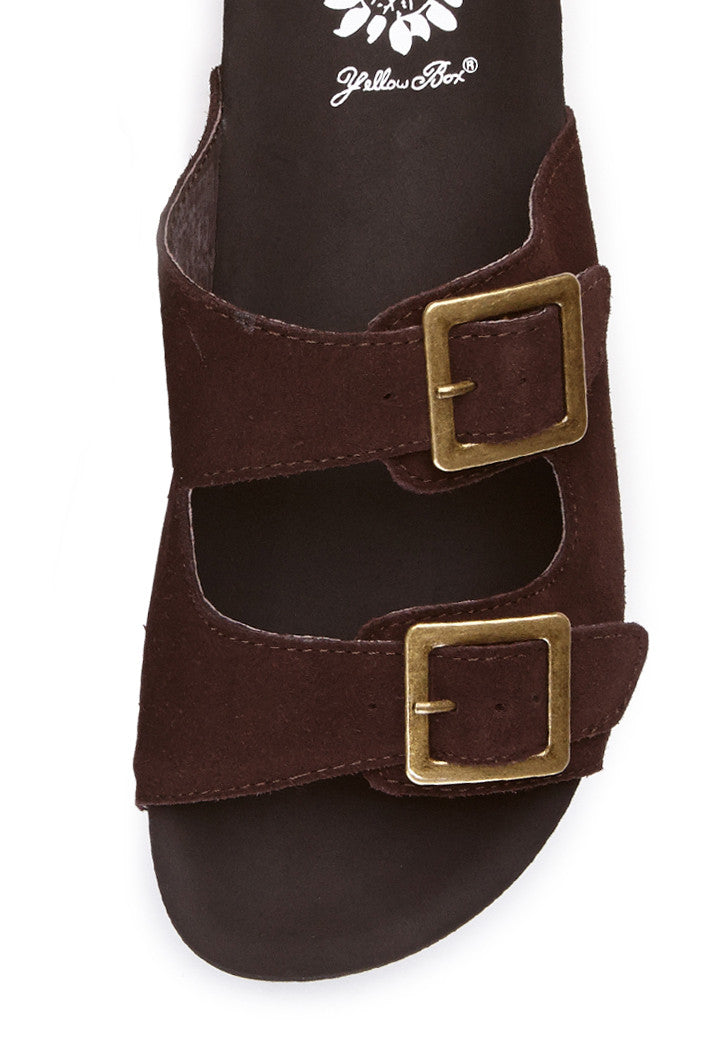 Birk Platform Sandal in Brown