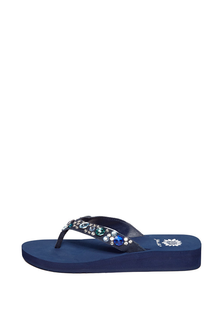 Paulina Flip-Flop in Navy