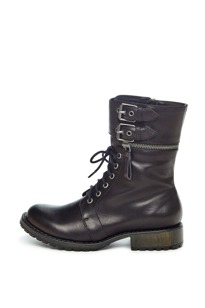 Briar Combat Boot in Black