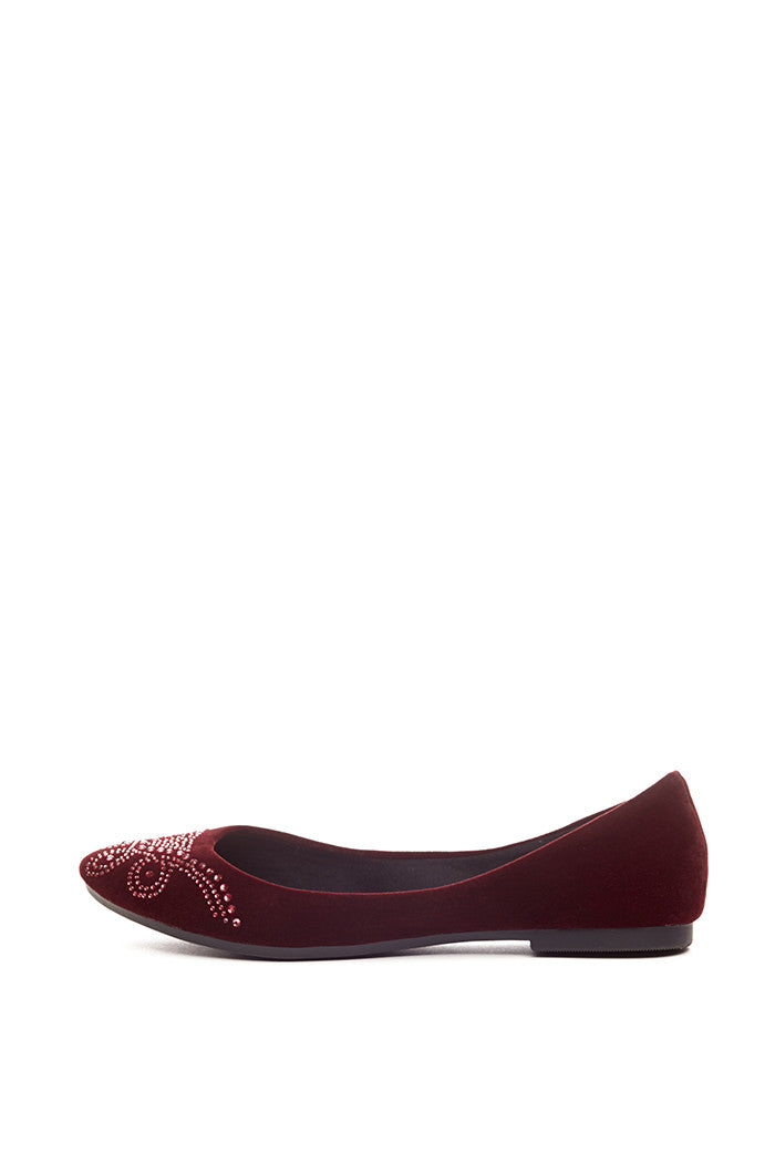 Bueno Flat in Burgundy