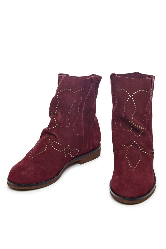 Echo Bootie in Burgundy