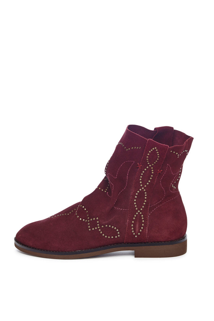 Echo Bootie in Burgundy