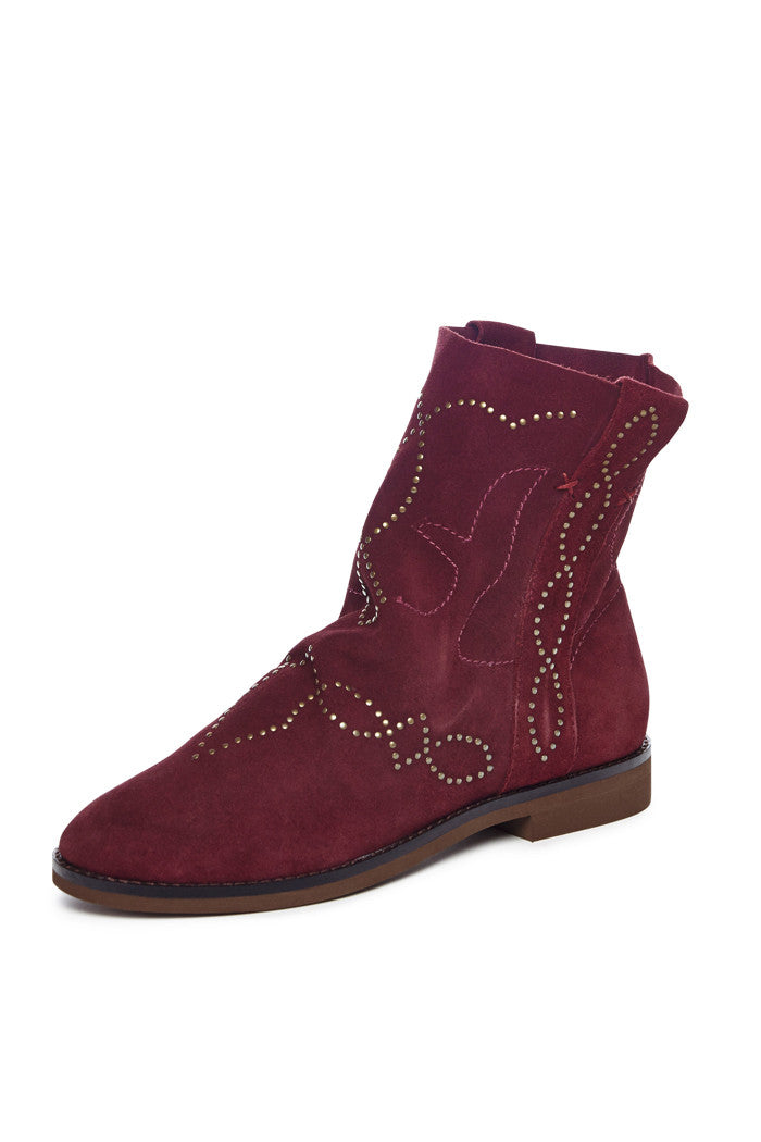 Echo Bootie in Burgundy