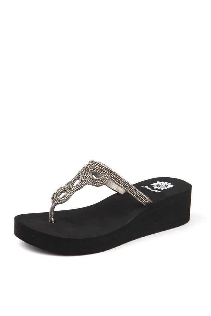 Hilma Flip-Flop in Pewter
