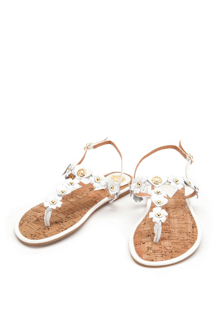 Honeysuckle Sandal in White