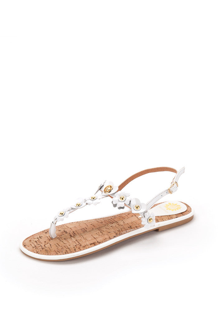 Honeysuckle Sandal in White