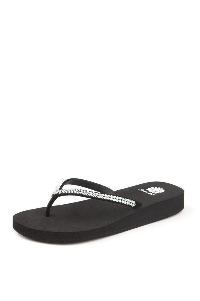 Jello Flip-Flop in Black