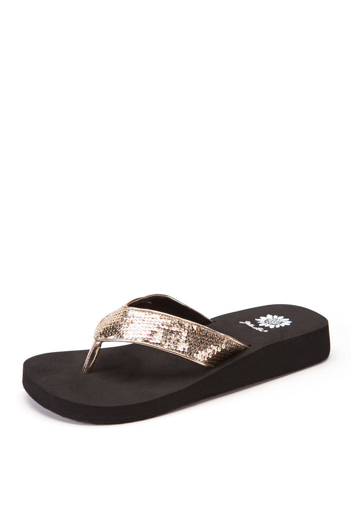 Neila Flip-Flop in Gold