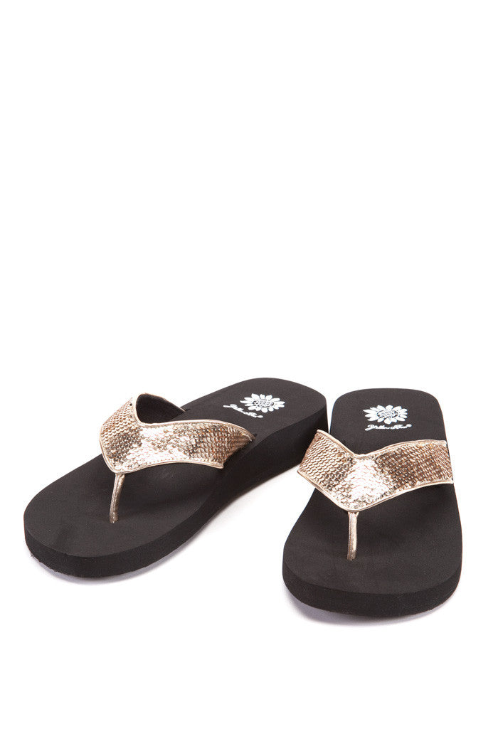 Neila Flip-Flop in Gold