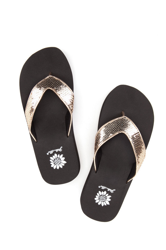 Neila Flip-Flop in Gold