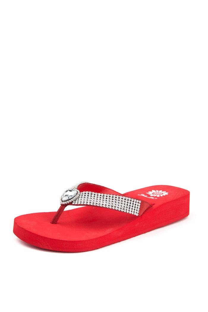 Willa Flip-Flop in Red