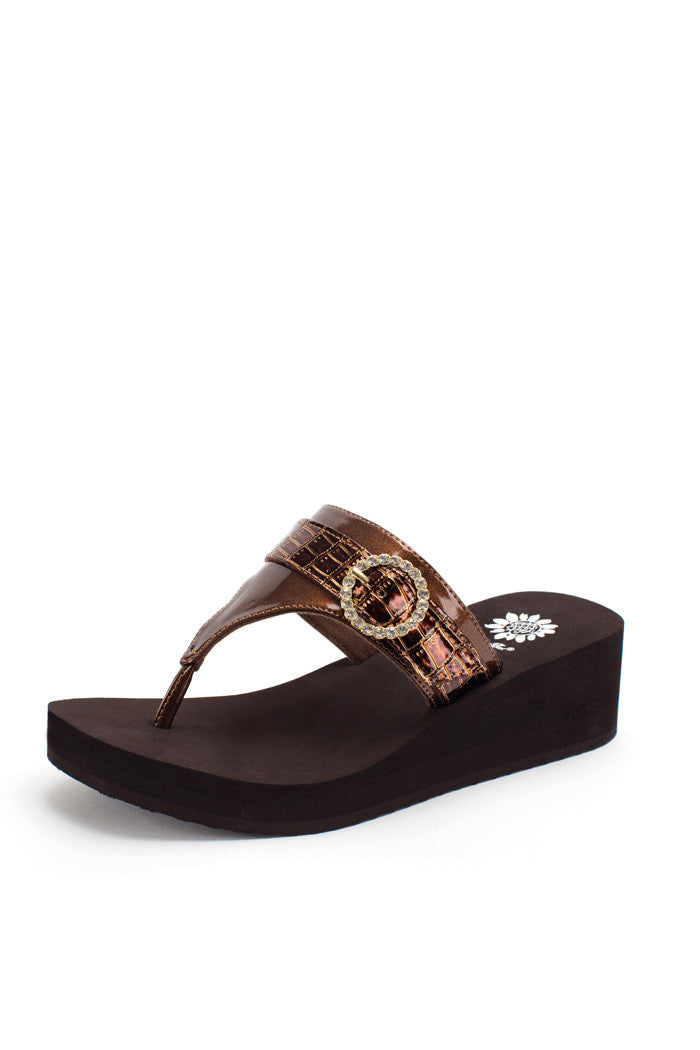 Yoselin Flip-Flop in Bronze