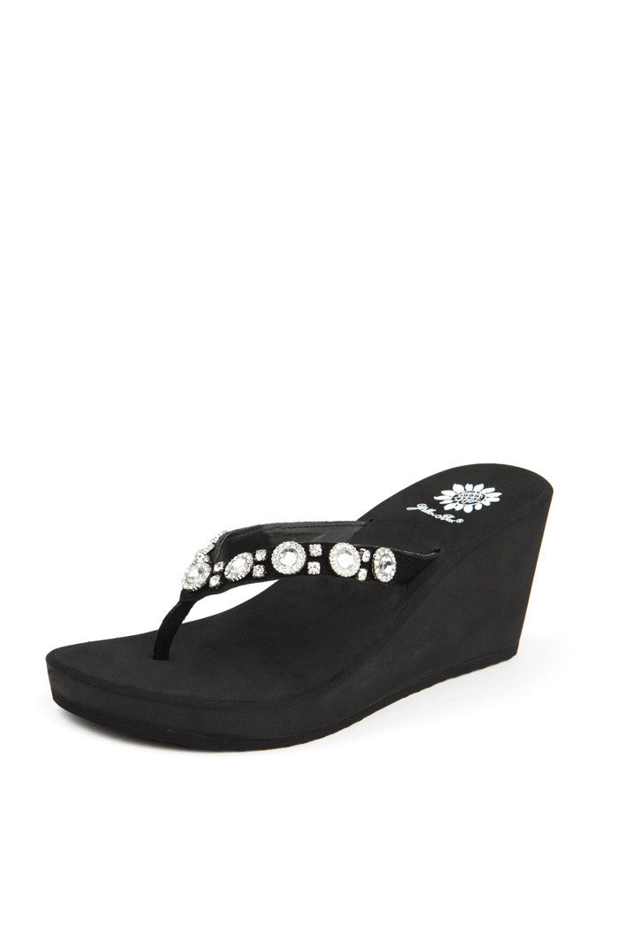 Zeth Wedge Flip-Flop in Black